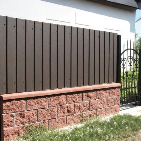 Блок декоративний односторонній скол (400х200х200)