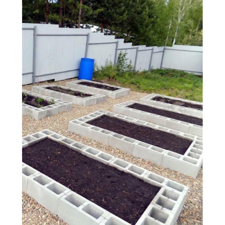 Висока грядка Блок гладкий (400х200х200)