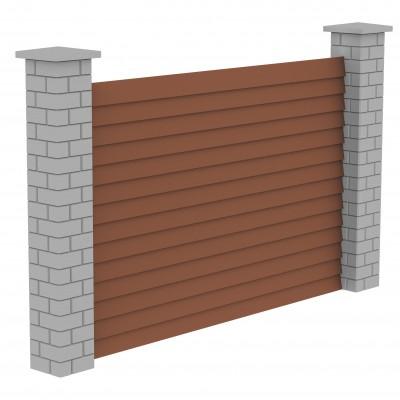 Блок гладкий для стовпа (300х300х100) Блок гладкий для стовпа (300х300х100)