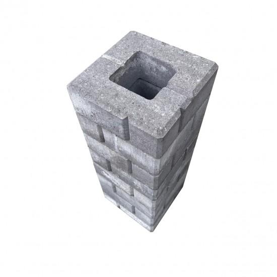 блок гладкий для столба (300х300х100)