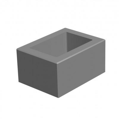 Блок гладкий для стовпа (400х300х200) Блок гладкий для стовпа (400х300х200)
