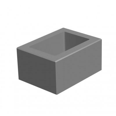 Блок гладкий для стовпа (400х300х200) Блок гладкий для стовпа (400х300х200)