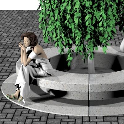 Лавка Соло Касо радіусна 90 градусів зовнішня Лавка Соло Касо радіусна 90 градусів зовнішня