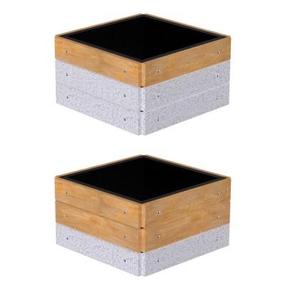 Цветочница кубическая комбинированная h-460 Цветочница кубическая комбинированная h-460