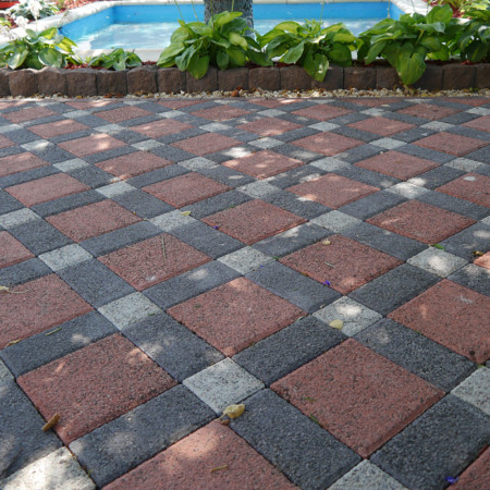 Квадрат 200x200 Меланж Коралл АКЦИЯ h-60 Вишневое