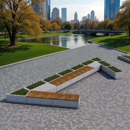 Квітник Гранде-Барселона кутовий шліфований (1)