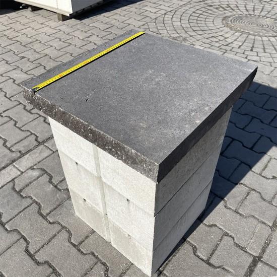 Крышка Плита декоративная 450x500 (две колотые стороны)
