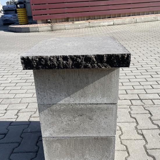 Крышка Плита декоративная 450x500 (две колотые стороны)