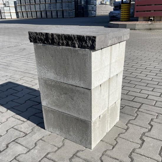 Кришка Плита декоративна 450x450 (дві колоті сторони)