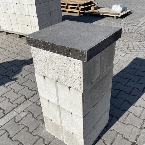 Крышка Плита декоративная 450x400 (две колотые стороны)