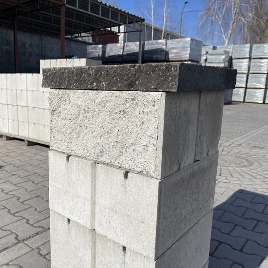Крышка Плита декоративная 450x400 (две колотые стороны)