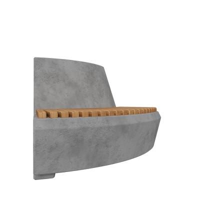 Лавка Люверс радіусна 60 градусів зовнішня зі спинкою (10) Лавка Люверс радіусна 60 градусів зовнішня зі спинкою (10)