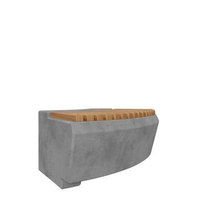 Лавка Люверс радіусна 60 градусів зовнішня без спинки (5) Лавка Люверс радіусна 60 градусів зовнішня без спинки (5)